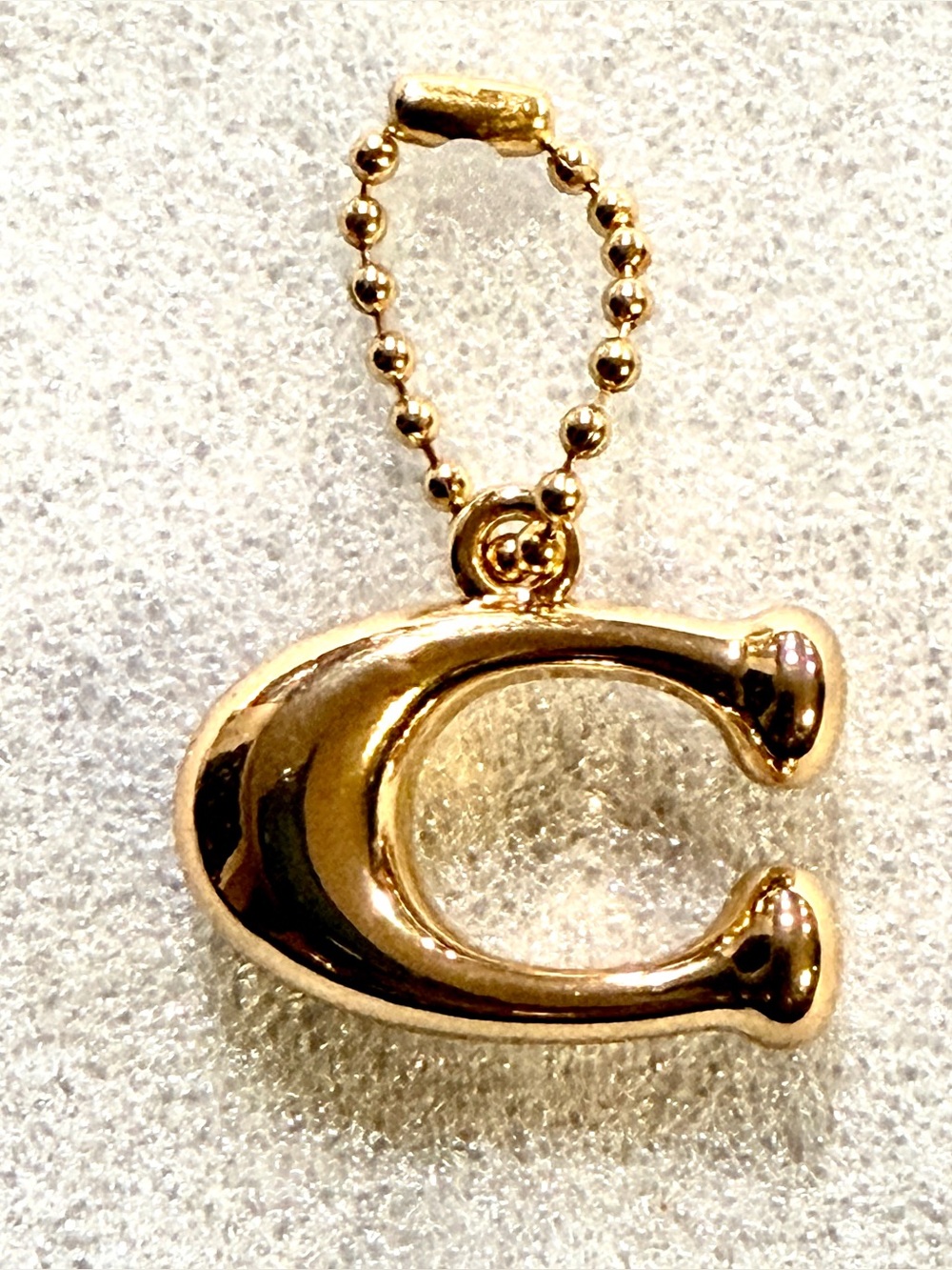Coach Gold Tone 'C' Charm &/or Necklace Pendant NWOTs